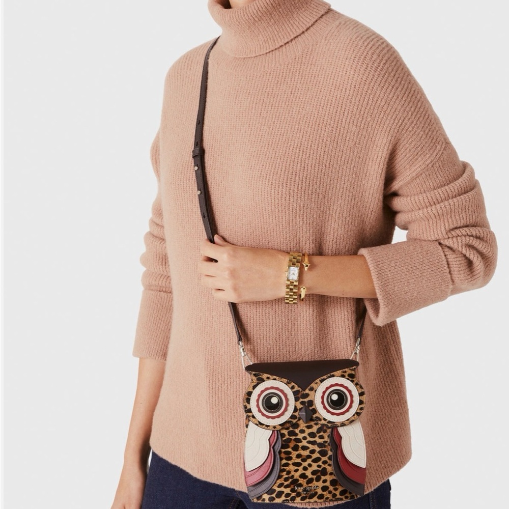 Kate Spade Novelty 3D Owl Crossbody Bag EUC LIKE NEW